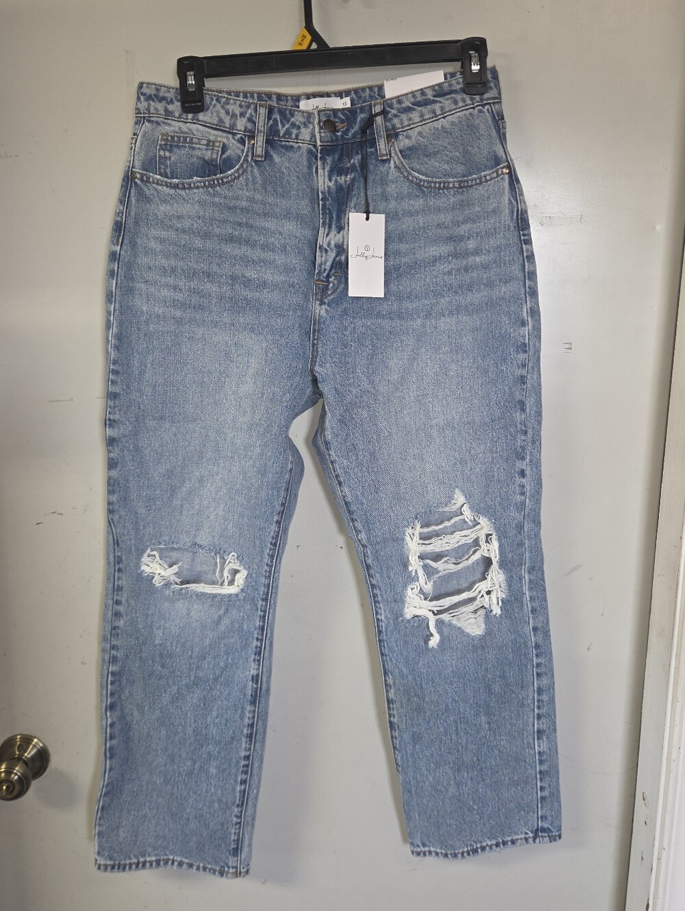 Jelly Beans Light Blue Distressed Boyfriend Jeans